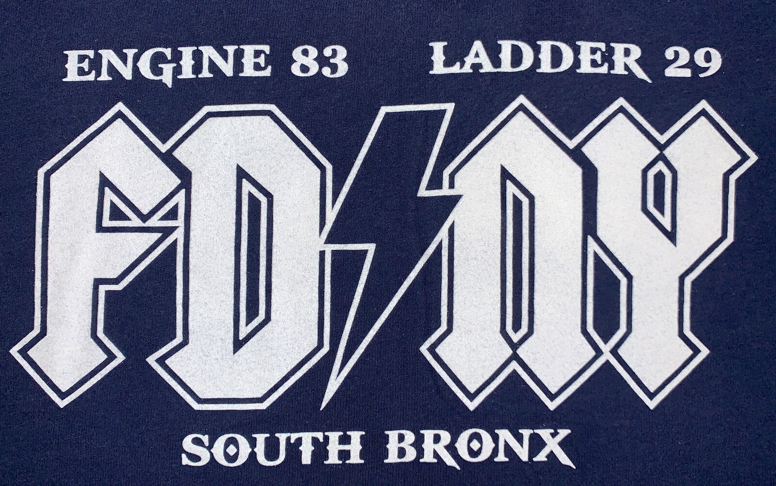 Fdny Nyc Fire Department New York T- Shirt Sz 2xl Engine 83 Bronx Brooklyn