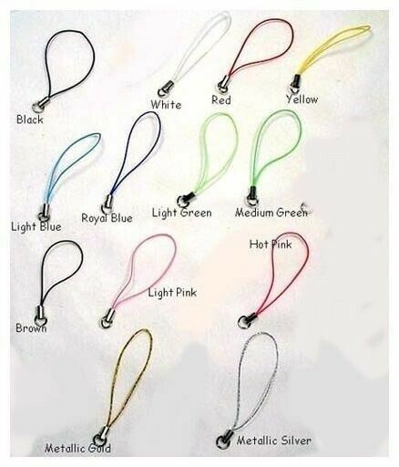 50 New Economy Cell Phone Straps W/ Jump Ring End ~lariat~ Mix Of 13 Colors