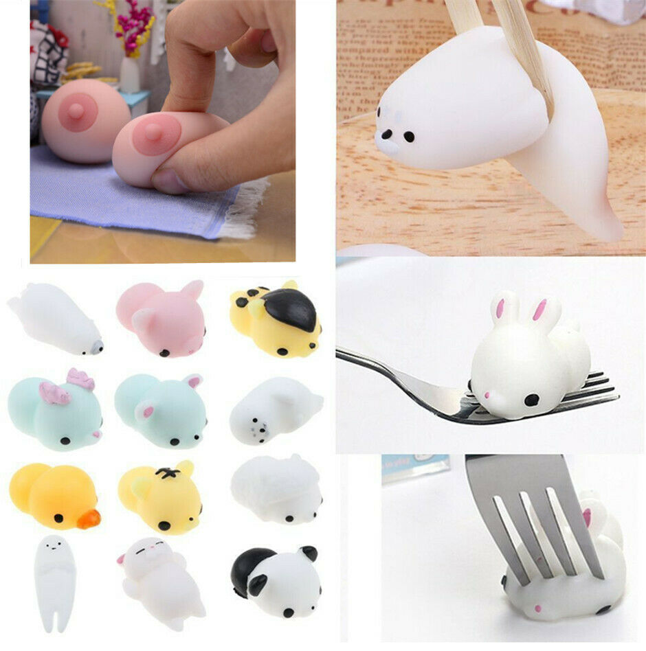 Cute Mochi Squishy Animals Squeeze Healing Fun Kids Kawaii Toy Stress Reliever