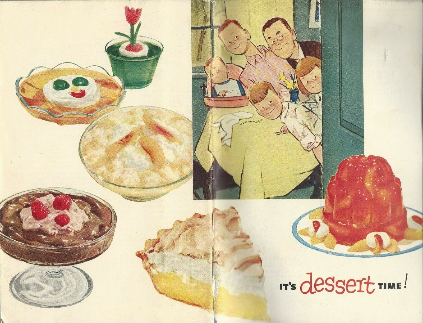 It's Dessert Time! (jell-o)--frances Barton--general Foods (1953, Illus., Pb)