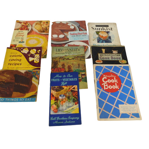 Cookbooks Pamphlets Calorie Counter Canning  9 Vintage Paperback
