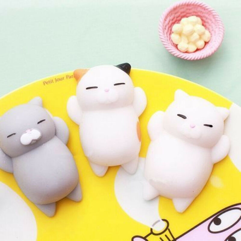 Lovely Soft Cat Squishy Healing Squeeze Fun Kid Toy Gift-stress Reliever Decors